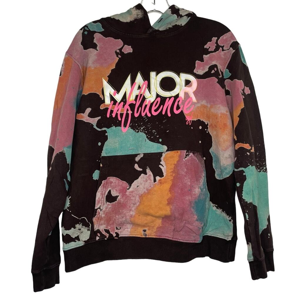 Original Fable Major Influence Hoodie Sweatshirt men's black with graphic size M